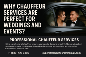 why chauffeur services are perfect for weddings and events