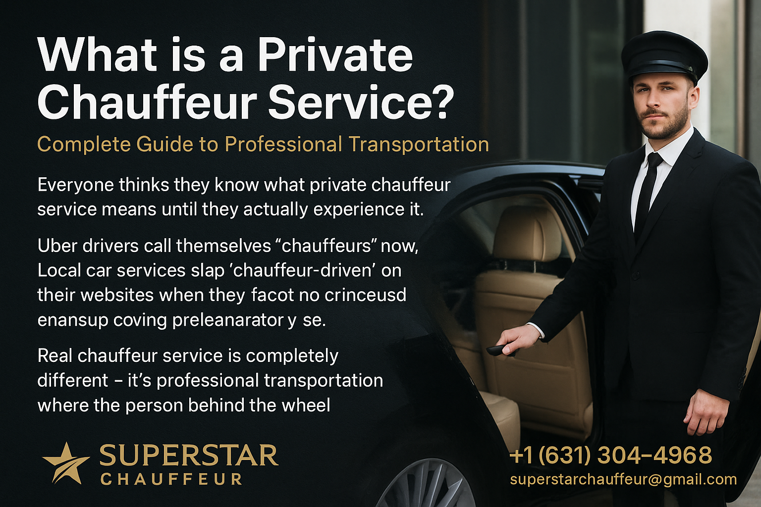 What is a Private Chauffeur Service? Complete Guide to Professional Transportation