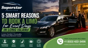 Long Island limo service for event days with luxury transportation and professional chauffeur